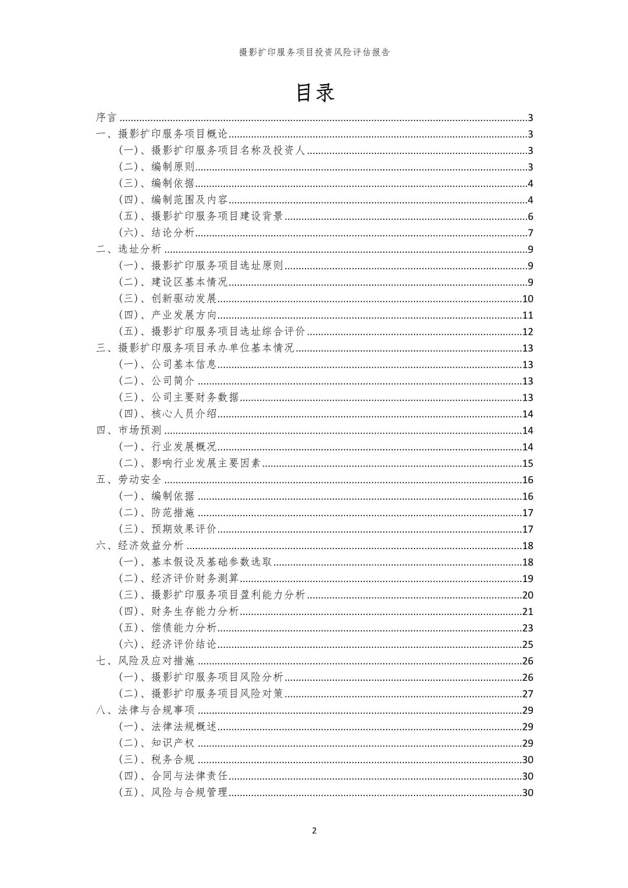 2025年攝影擴(kuò)印服務(wù)項(xiàng)目投資風(fēng)險(xiǎn)評(píng)估報(bào)告